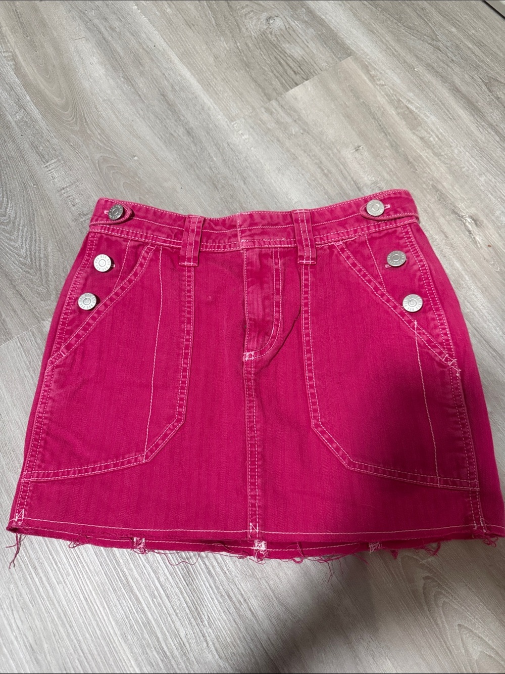Urban Outfitters BDG Hot Pink Denim Mini Skirt